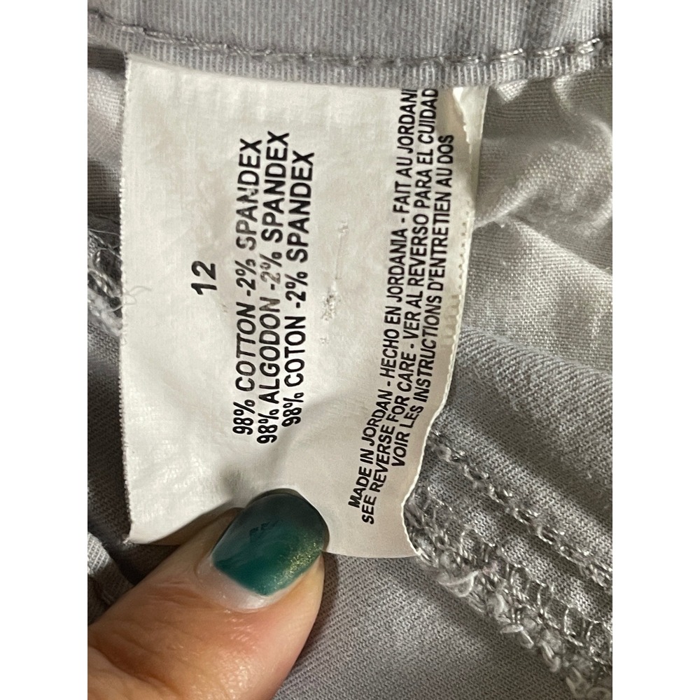 Nine West Jeans Womens 12/30 Average Khaki Capri Pants Tan Stretch Crop Trousers - Picture 7 of 10